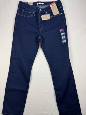 Levi’s 314 Shaping Straight Jeans Women’s 31x30 Dark Wash Mid Rise NWT